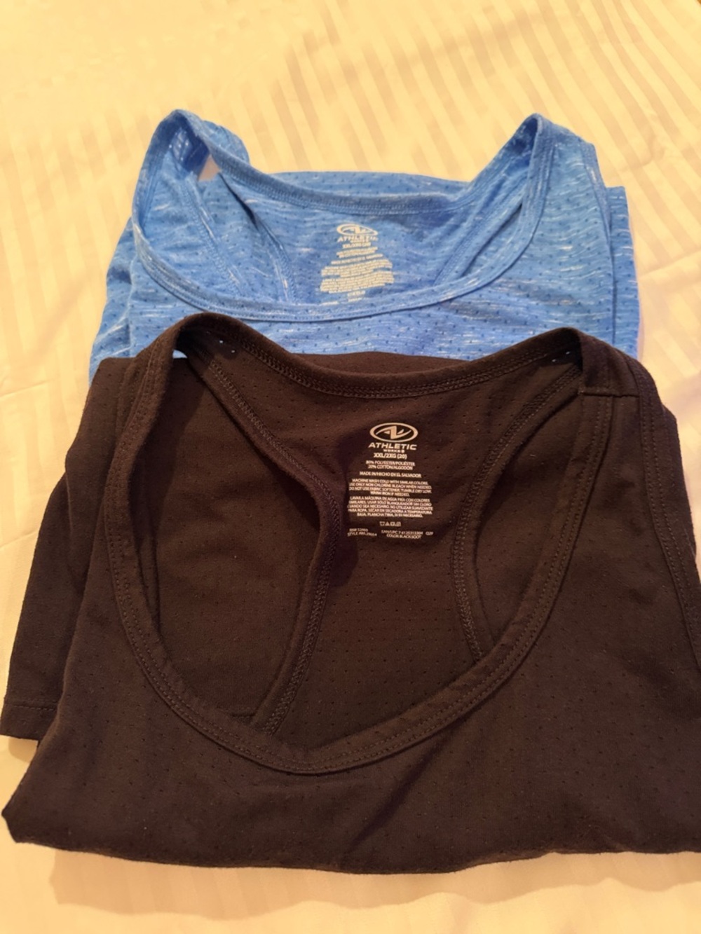 Bundle Athletic Racerback Tank Top - Black and Blue - Picture 9 of 13